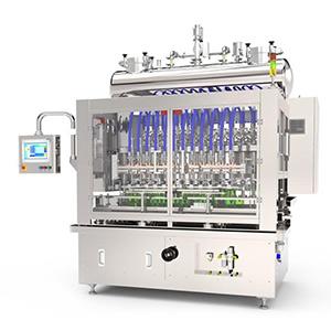 Facial cream piston filling machine